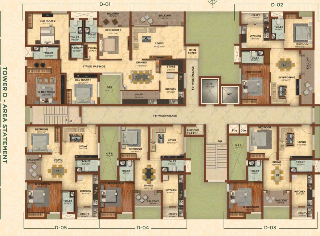  globus arima legend Block D Cluster Plan from 1st to 9th Floor