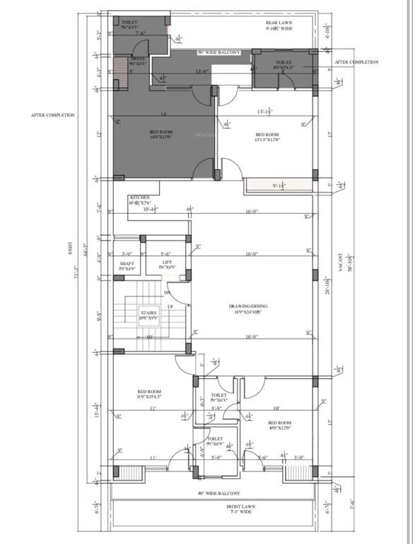 elegant floors 2 Elegant Floors 2 Cluster Plan from 1st to 4th Floor