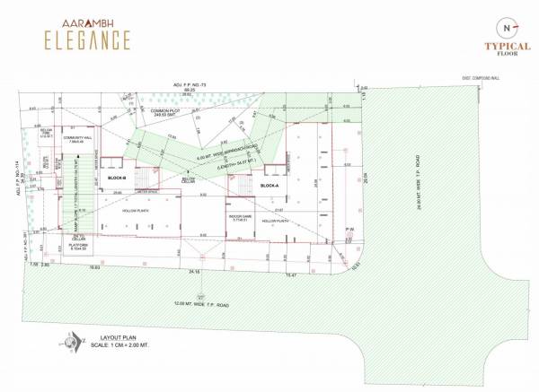 layoutPlan of Vision Aarambh Elegance