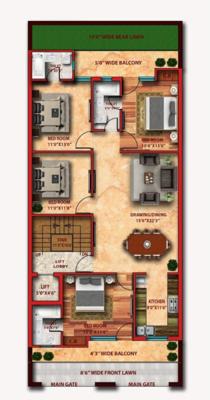 Elegant Premium Floor Cluster Plan from 1st to 4th Floor elegant-premium-floor Elegant Premium Floor Cluster Plan from 1st to 4th Floor