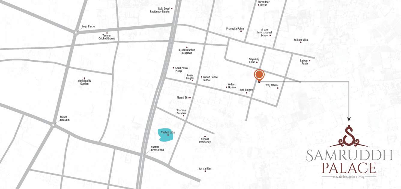  samruddh palace Location Plan