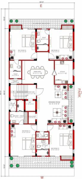  elegant-premium-floor-1 Elegant Premium Floor 1 Typical Cluster Plan