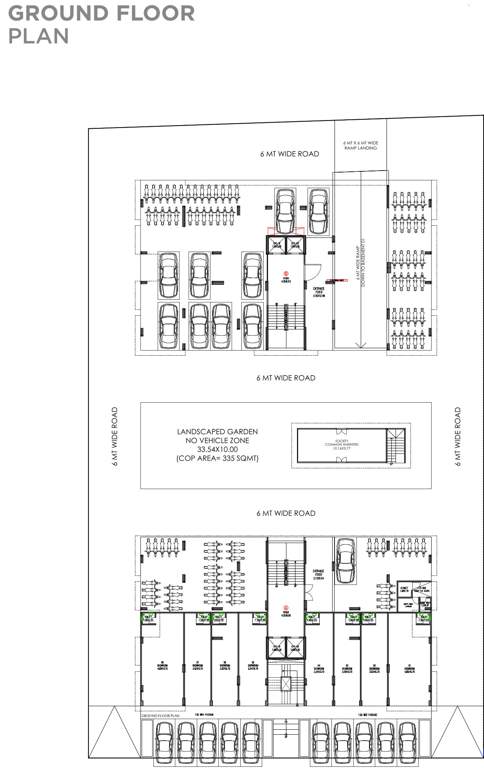  shrim leela bliss Block   A, B Cluster Plan For Ground Floor