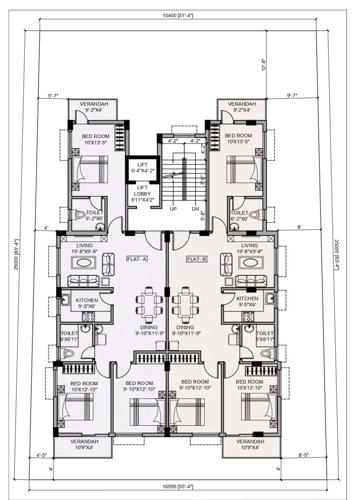  belashese-co-operative-housing-society Shree Sai Belashese Co Operative Housing Society Cluster Plan For Typical Floor
