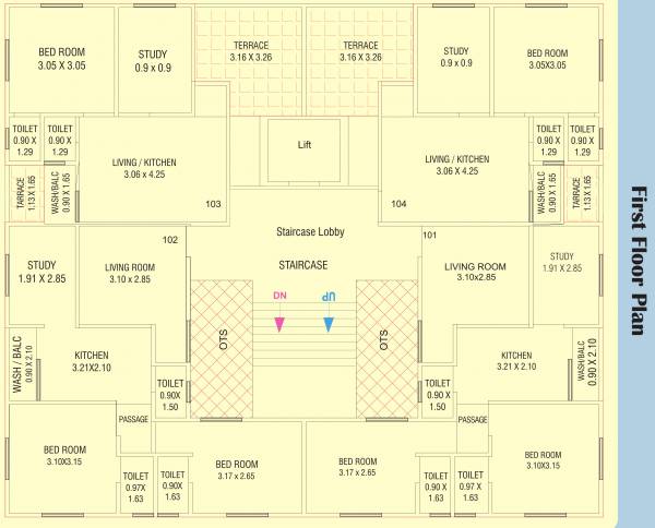 Rudraksh Residency Cluster Plan For 1st Floor residency Rudraksh Residency Cluster Plan For 1st Floor