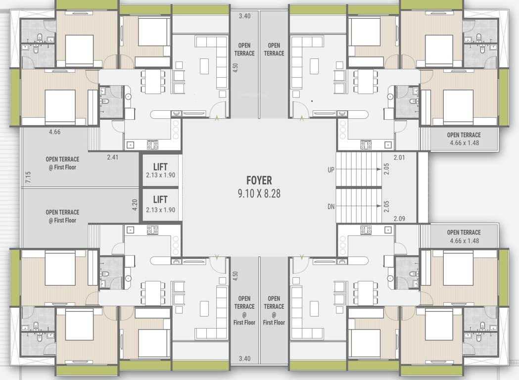  the venetia The Venetia Cluster Plan For 1st Floor