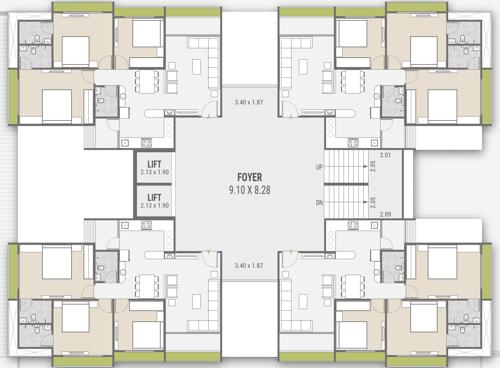  the-venetia The Venetia Cluster Plan From 2nd To 12th Floor