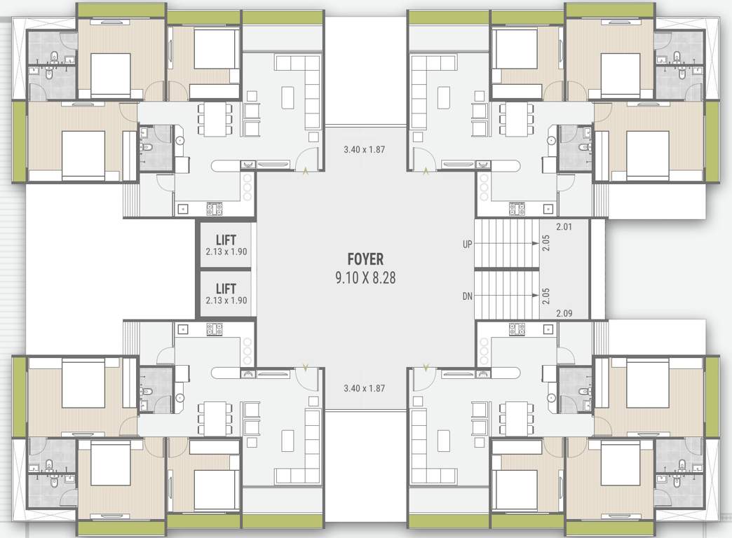  the venetia The Venetia Cluster Plan From 2nd To 12th Floor