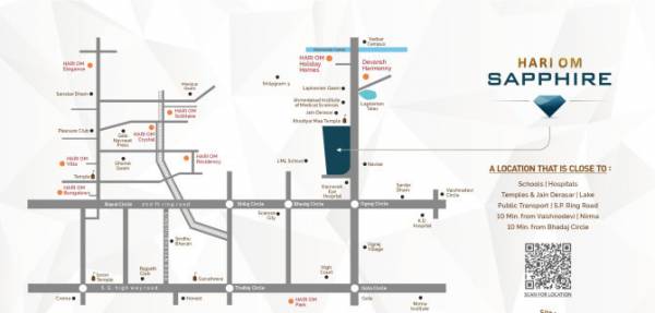  hariom-sapphire Location Plan