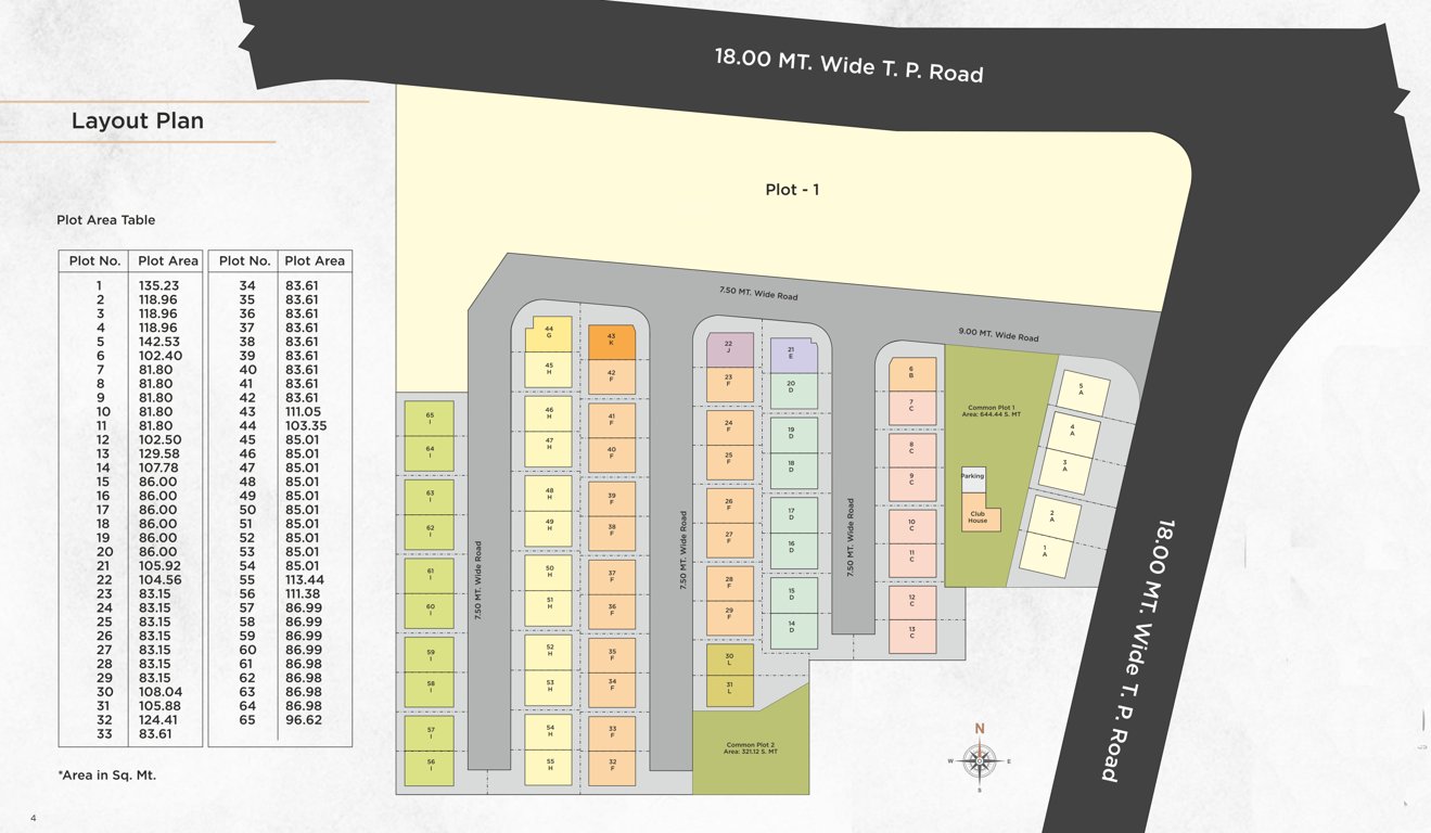  serenity villa Layout Plan
