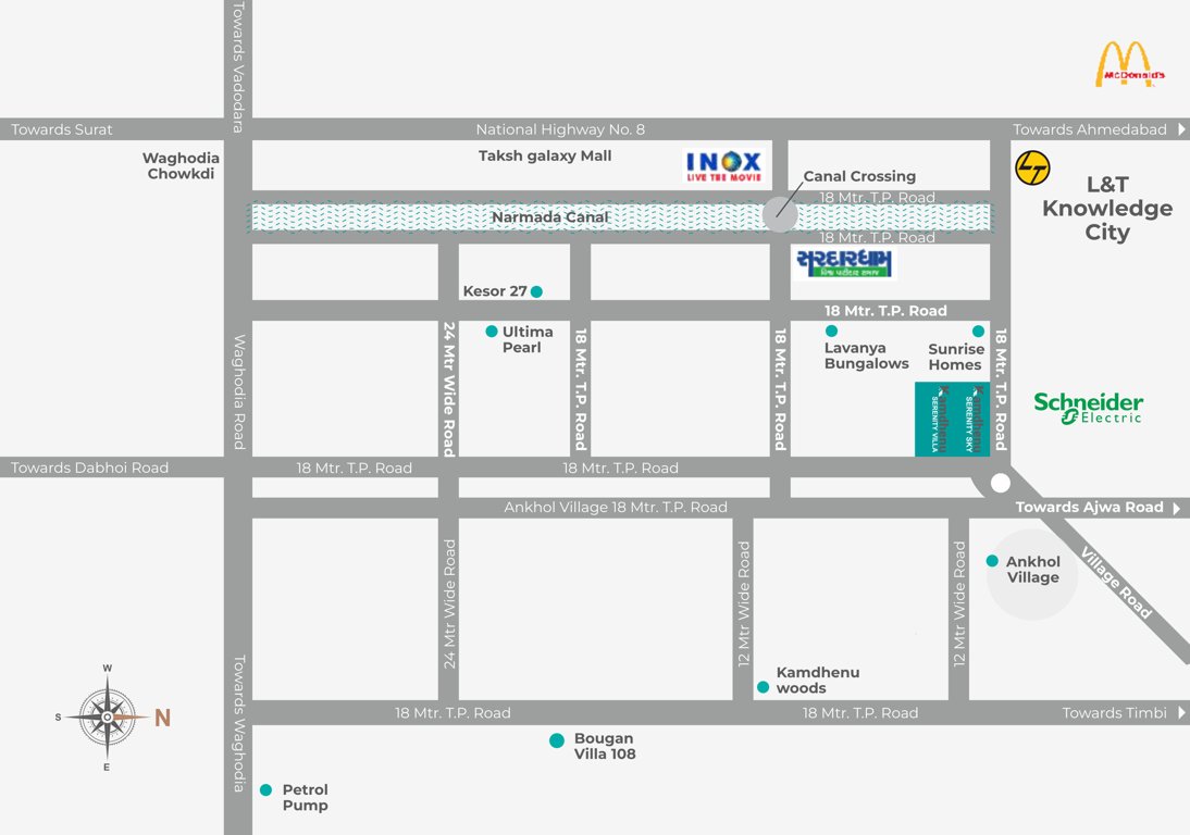  serenity villa Location Plan