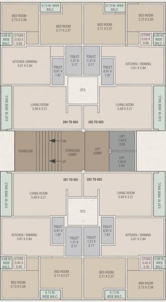 Residency Cluster Plan From 2nd To 6th Floor residency Residency Cluster Plan From 2nd To 6th Floor