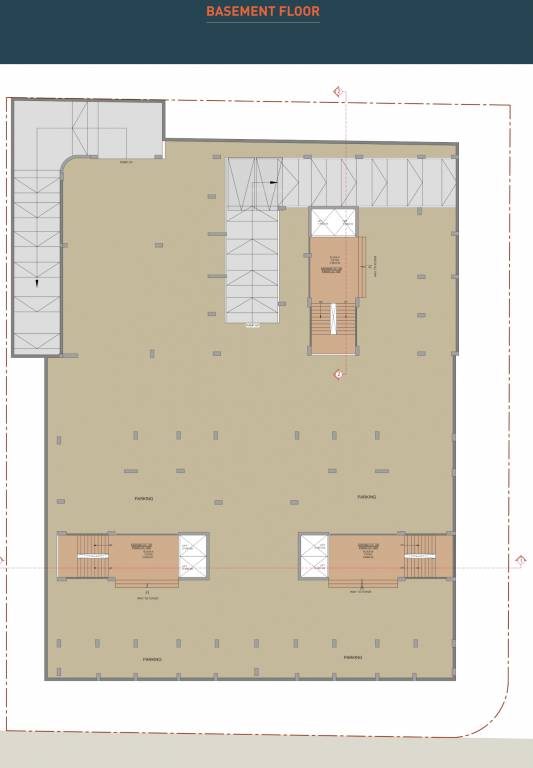  sthapana 84 Block A, Block B, Block C Basement  Cluster Plan