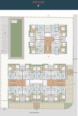  sthapana-84 Block A , Block B, Block C Cluster Plan for 1st Floor