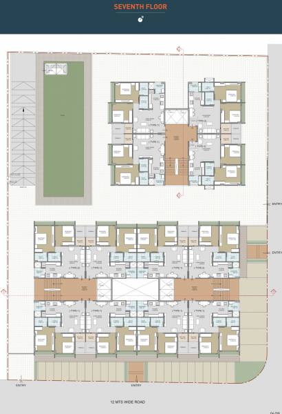  sthapana-84 Block A, Block B, Block C Cluster Plan for 7th Floor