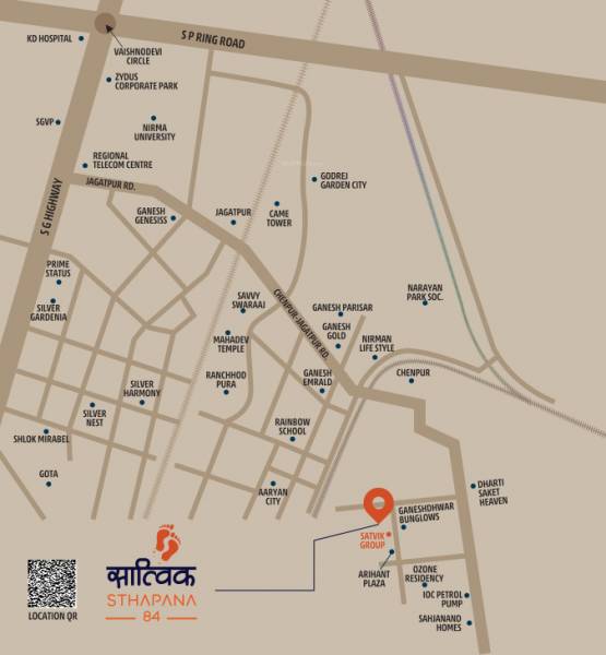  satvik-sthapana-84 Location Plan