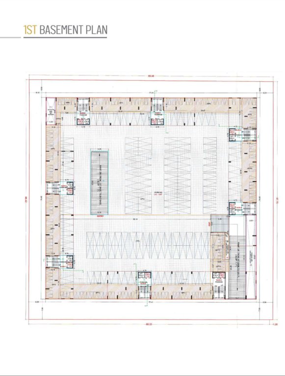  bliss Block A & B & C & D & E & F & G & H BAsement 1 Cluster Plan