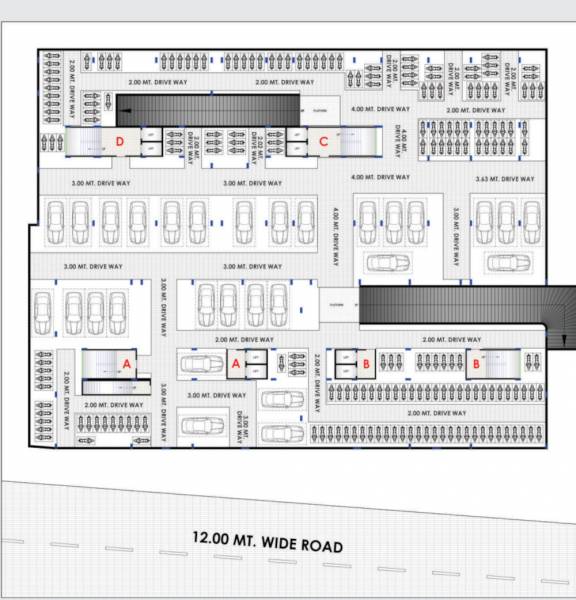  sudama-avenue Block A, B, C & D Cluster Plan For Basement 