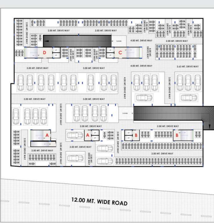  sudama avenue Block A, B, C & D Cluster Plan For Basement 