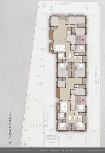  veer-swastik-icon Block A  And Block B Cluster Plan from 1st to 14th Floor