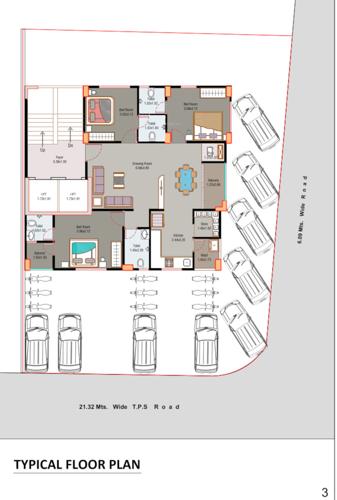  rushikesh-apartment Rushikesh Apartment Cluster Plan from 1st to 7th Floor