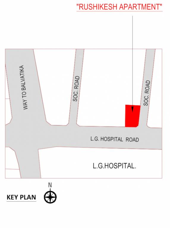  rushikesh apartment Location Plan