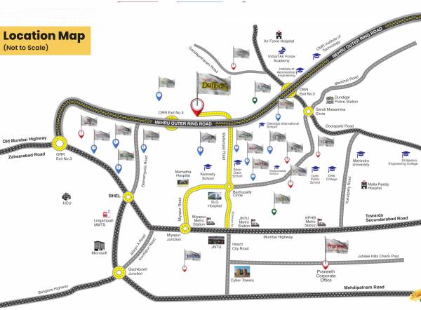  pranav-daffodils Location Plan