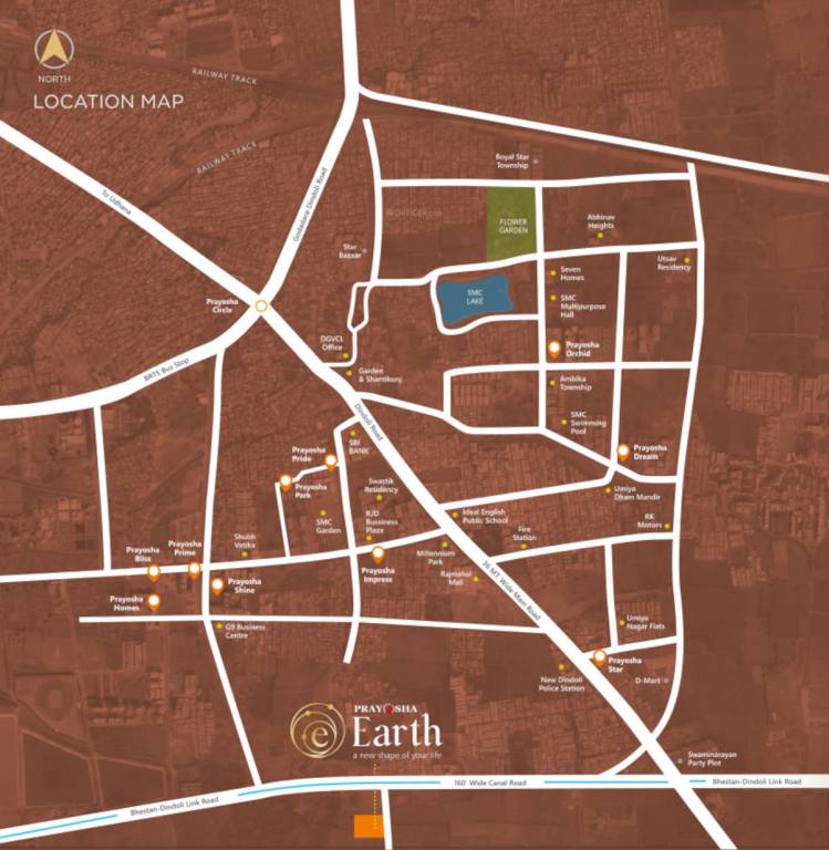 prayosha earth Location Plan