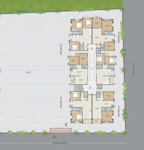  divya-kedareshwar-residency Divya Kedareshwar Residency Cluster Plan from 1st to 6th Floor