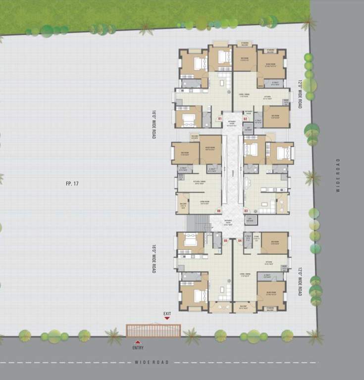 divya kedareshwar residency Divya Kedareshwar Residency Cluster Plan from 1st to 6th Floor