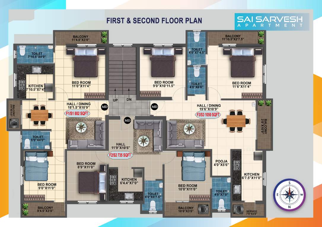  sri sai sarvesh apartment Sai Sarvesh Apartment Cluster Plan