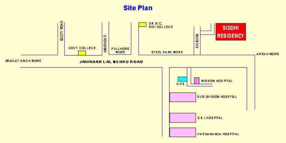 vishwakarma siddhi residency Location Plan