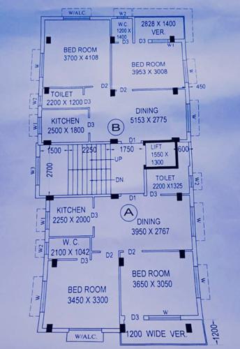  baguiati-rail-pukur Baguiati Rail Pukur Cluster Plan from 1st to 3rd Floor