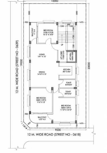  antara Antara Cluster Plan from 1st to 4th Floor