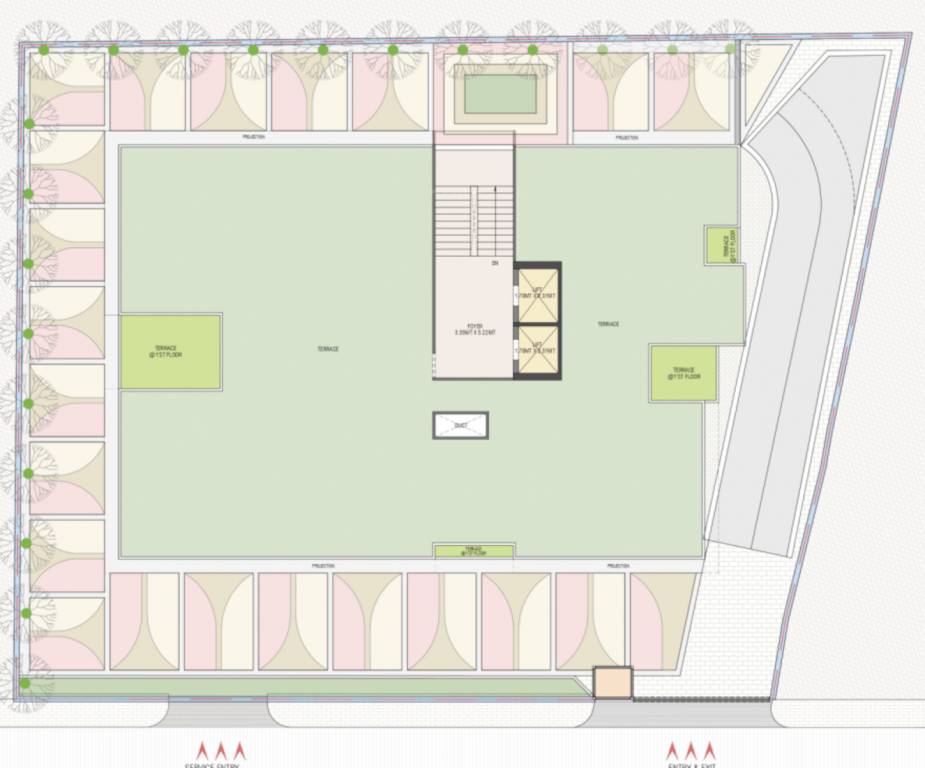  shivam elegance Shivam Elegance Cluster Plan For Terrace Plan