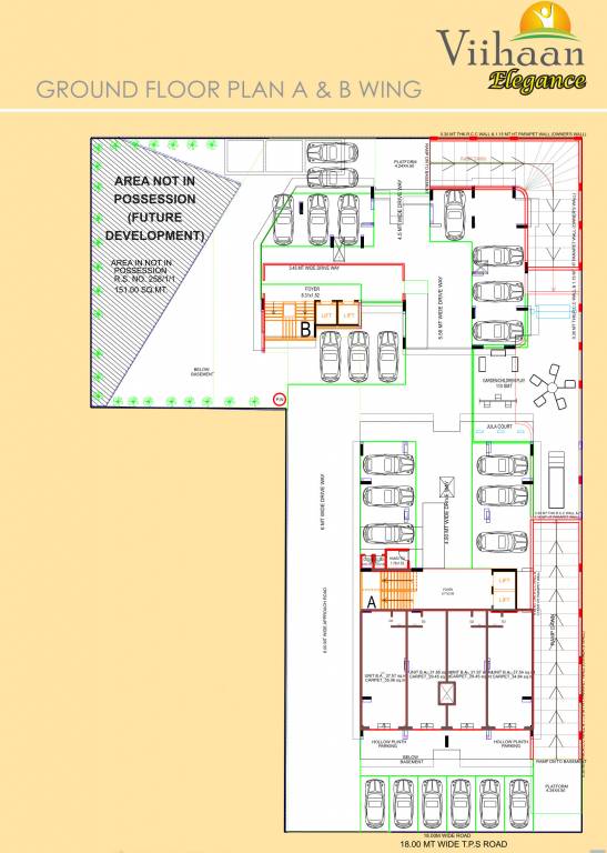  viihaan elegance Block A And B Cluster Plan for ground Floor
