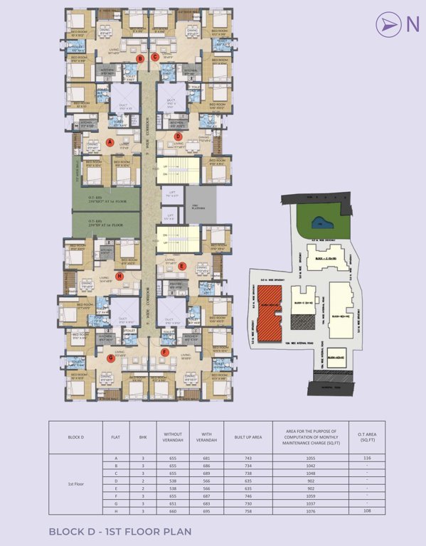  su casa valley  Block D Cluster Plan For 1st Floor