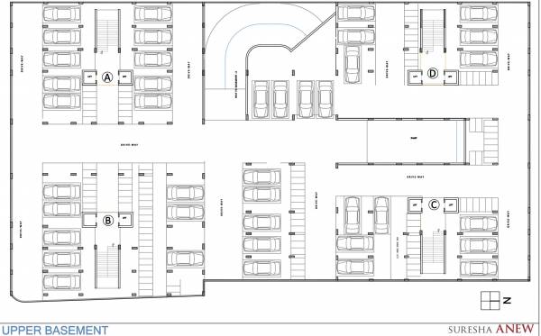  suresha-anew Block A To D Cluster Plan for Upper Basement Floor