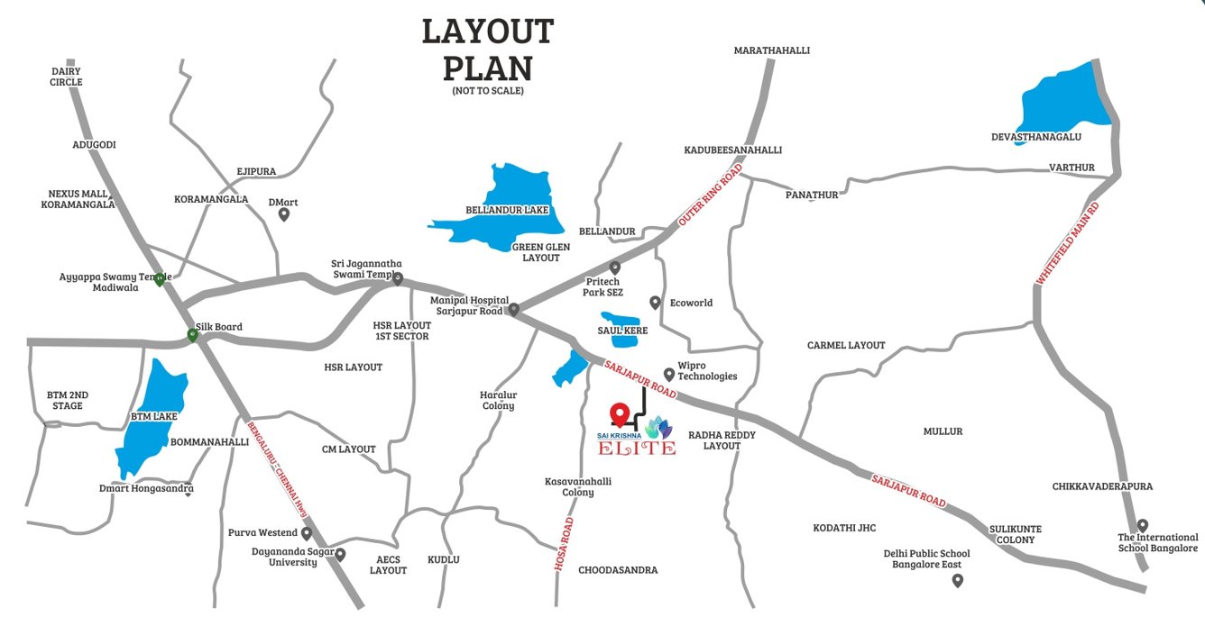  krishna elite Location Plan