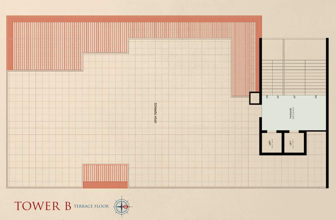  palace Block B Cluster Plan For Terrace Floor