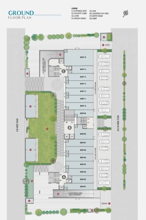  antilia anant Block B Cluster Plan for ground Floor