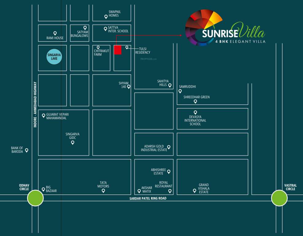  sunrise villa Location Plan