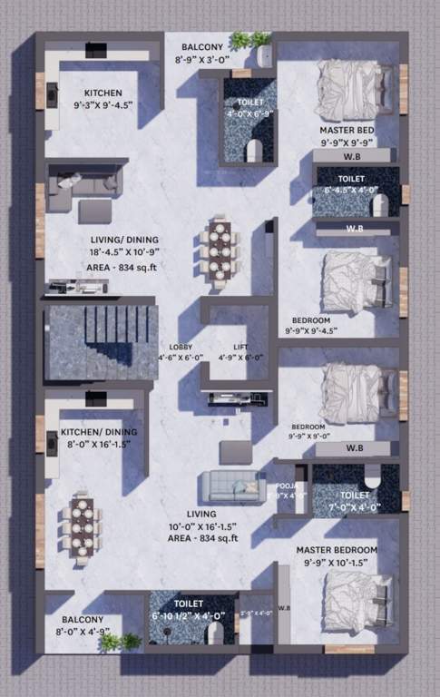  chona jayam enclave Chona Jayam Enclave Cluster Plan from 1st to 3rd Floor