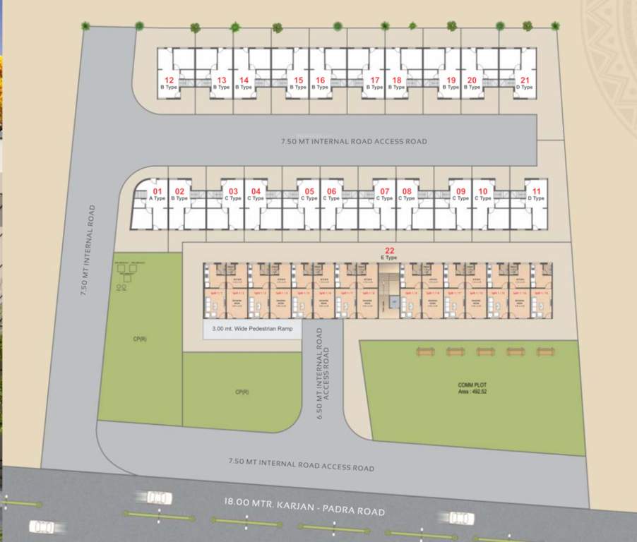  kuber ishwar city Layout Plan