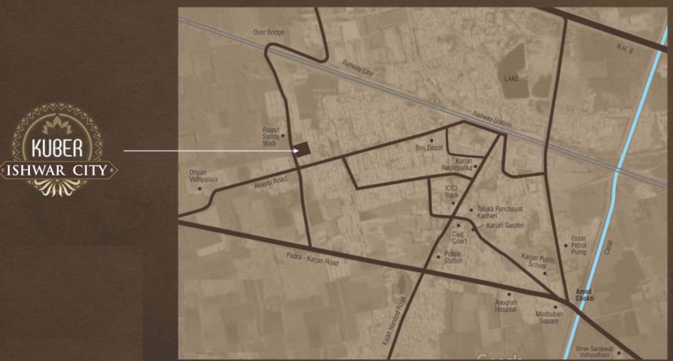  kuber ishwar city Location Plan