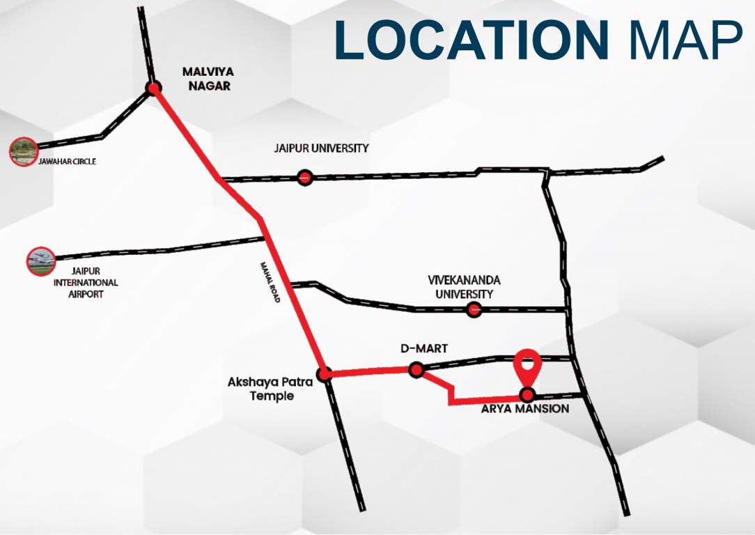  arya mansion Location Plan