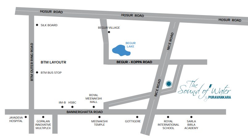  purva symphony Location Plan