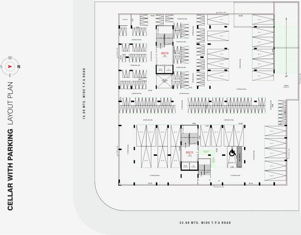  satyaa height A Car Parking Cluster Plan
