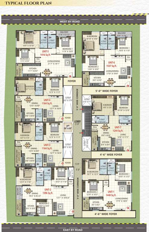  slv nivasa SLV Nivasa Cluster Plan from 1st to 5th Floor