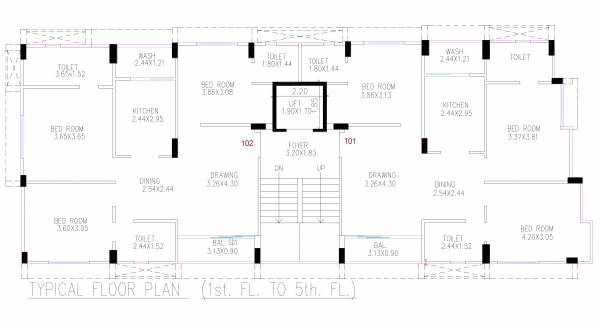  aura Aura Cluster Plan from 1st to 5th Floor